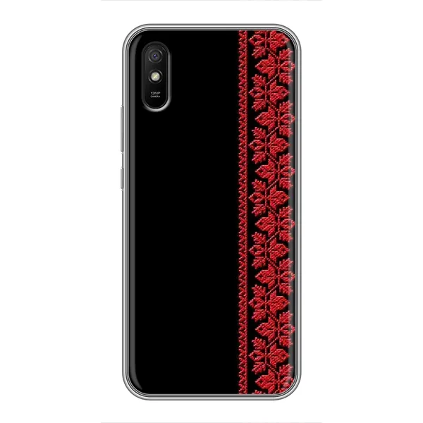 Чехол с рисунком «Красная Вышиванка» для Xiaomi Redmi 9A Чехол с рисунком «Красная Вышиванка» для Xiaomi Redmi 9A