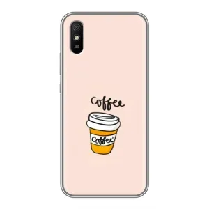 Чехол с изображением  вкусной еды для Xiaomi Redmi 9A (Кружка кофе)