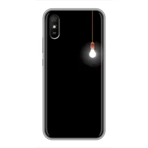 Чохол з картинками на чорному фоні для Xiaomi Redmi 9A (Лампочка)