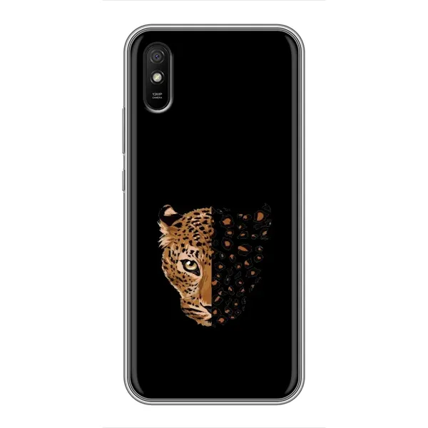 Чехол с рисунком «Леопард на черном» для Xiaomi Redmi 9A Чехол с рисунком «Леопард на черном» для Xiaomi Redmi 9A