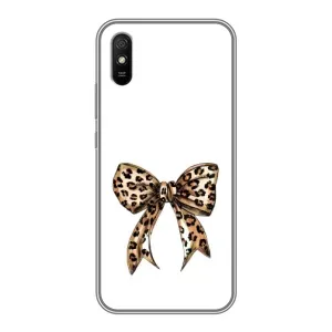 Чехол банты для Xiaomi Redmi 9A (Леопардовый принт)