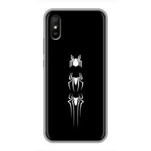 Чехол Супергерой Человека Паука на Xiaomi Redmi 9A (Лого паука)