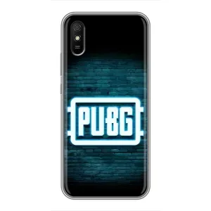 Чехол (TPU) с картинкой "Лого Пабг" на Редми 9а (Лого PUBG)