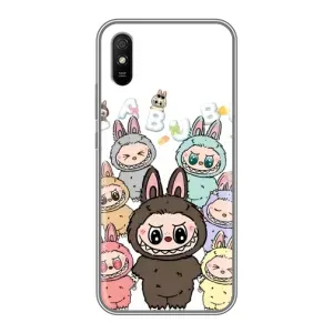 Чохол з принтом Лабубу для Xiaomi Redmi 9A (Маленькі Лабубу)
