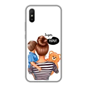 Чехлы для МАМЫ на Xiaomi Redmi 9A (Мама и сын)