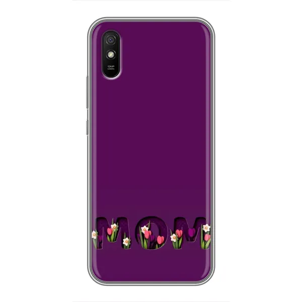 Чехол с рисунком «Мама с цветами» для Xiaomi Redmi 9A