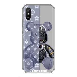 Силиконовый чехол для Xiaomi Redmi 9A (Медведь Louis Vuitton)