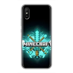 Чехол майнкрафт для Xiaomi Redmi 9A (MineCraft 2)