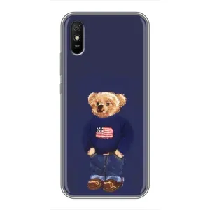 Чехлы Мишка Тедди для Редми 9а (Мишка USA)