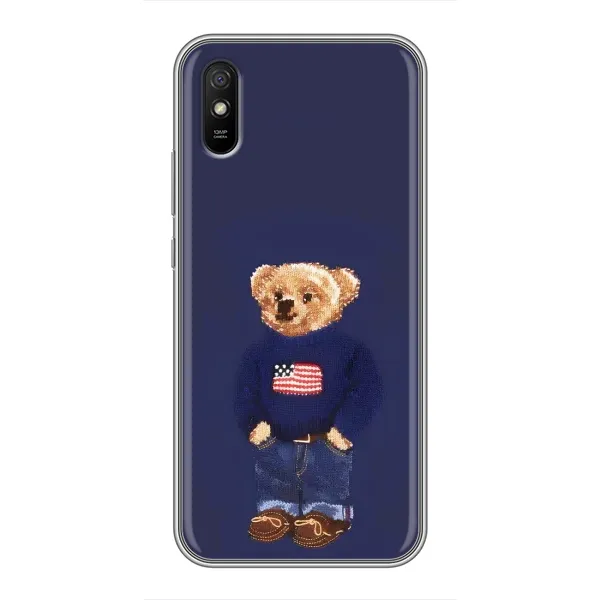 Чехол с рисунком «Мишка USA» для Xiaomi Redmi 9A Чехол с рисунком «Мишка USA» для Xiaomi Redmi 9A