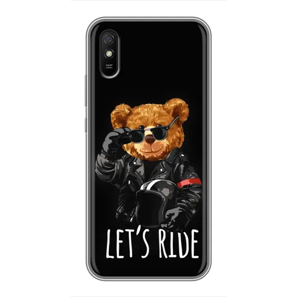Чехол с рисунком «Модный Мишка» для Xiaomi Redmi 9A Чехол с рисунком «Модный Мишка» для Xiaomi Redmi 9A