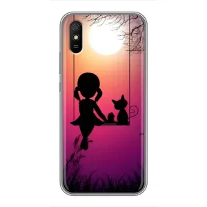 Дівчачий Чохол для Xiaomi Redmi 9A (На гойдалці)