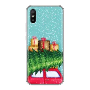 Чехол Новогодняя Елка на Xiaomi Redmi 9A (Новогодние подарки)