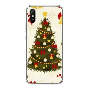 Чехол Новогодняя Елка на Xiaomi Redmi 9A (Новогодний принт)