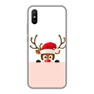 Чехол Санта Клаус для Xiaomi Redmi 9A (Олененок)