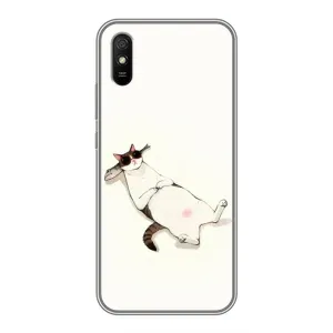 Чехол на тематику: Коты для Xiaomi Redmi 9A (Отдых)