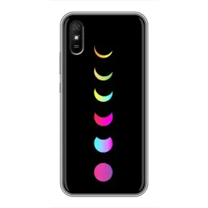 Чехол (ТПУ) с планетами на Xiaomi Redmi 9A (Полнолуние)