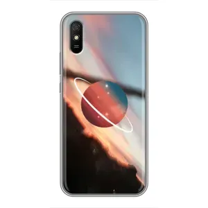 Чехол (ТПУ) с планетами на Xiaomi Redmi 9A (Сатурн)