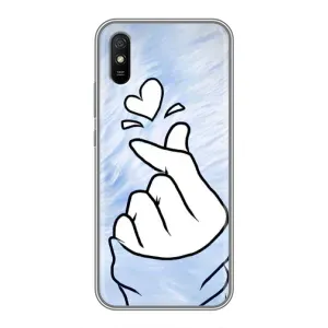 Чехлы (Знак сердечка) на Xiaomi Redmi 9A (Сердечка знак)