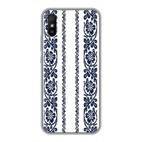 Чехол с рисунком «Синяя вышиванка» для Xiaomi Redmi 9A Чехол с рисунком «Синяя вышиванка» для Xiaomi Redmi 9A