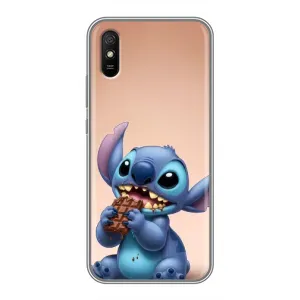 Чехол с рисунком Стич для Xiaomi Redmi 9A (Стич с шоколадом)