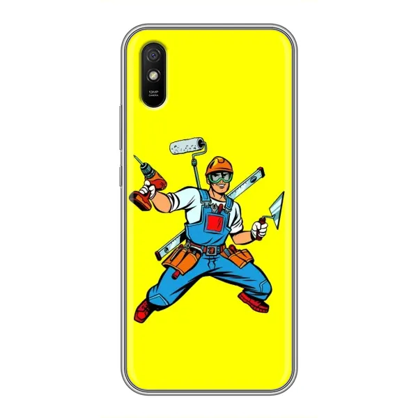 Чехол с рисунком «Строитель» для Xiaomi Redmi 9A Чехол с рисунком «Строитель» для Xiaomi Redmi 9A