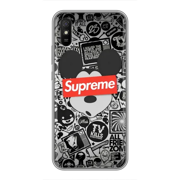 Чехол с рисунком «Supreme Маус» для Xiaomi Redmi 9A Чехол с рисунком «Supreme Маус» для Xiaomi Redmi 9A