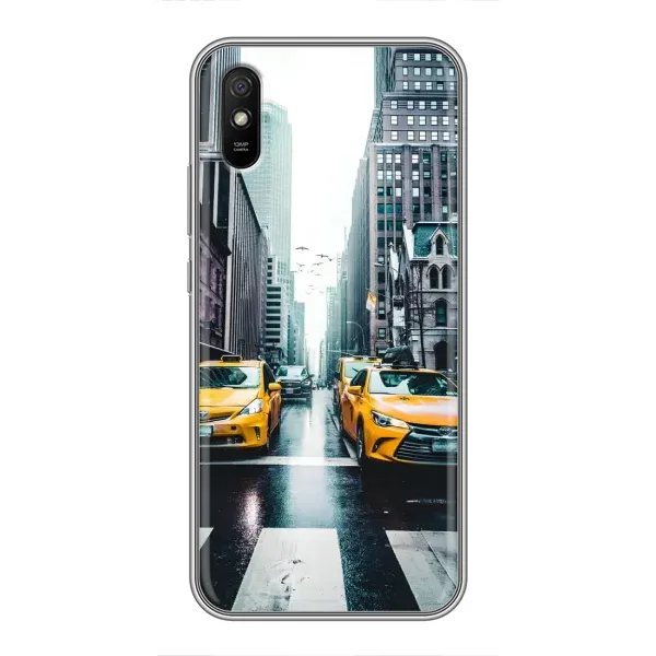 Чехол с рисунком «Такси» для Xiaomi Redmi 9A Чехол с рисунком «Такси» для Xiaomi Redmi 9A