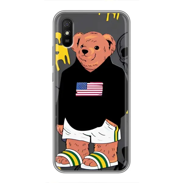 Чехол с рисунком «Teddy USA» для Xiaomi Redmi 9A Чехол с рисунком «Teddy USA» для Xiaomi Redmi 9A