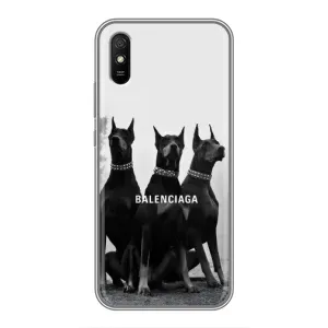 Чехол ДОБЕРМАН для Xiaomi Redmi 9A (Три добермана)