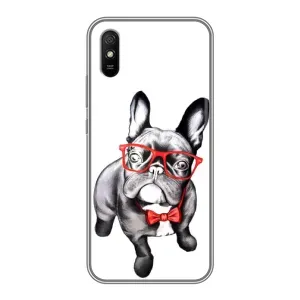 Бампер для Xiaomi Redmi 9A с картинкой "Песики" (В очках)