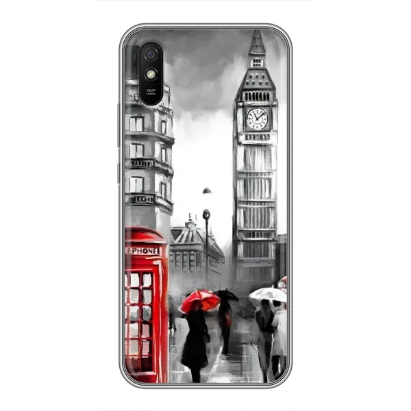 Чехол с рисунком «Вид на Биг Бен» для Xiaomi Redmi 9A Чехол с рисунком «Вид на Биг Бен» для Xiaomi Redmi 9A