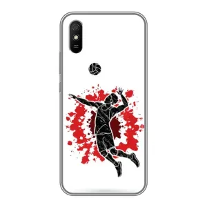 Чехлы с принтом Спортивная тематика для Xiaomi Redmi 9A (Волейболист)