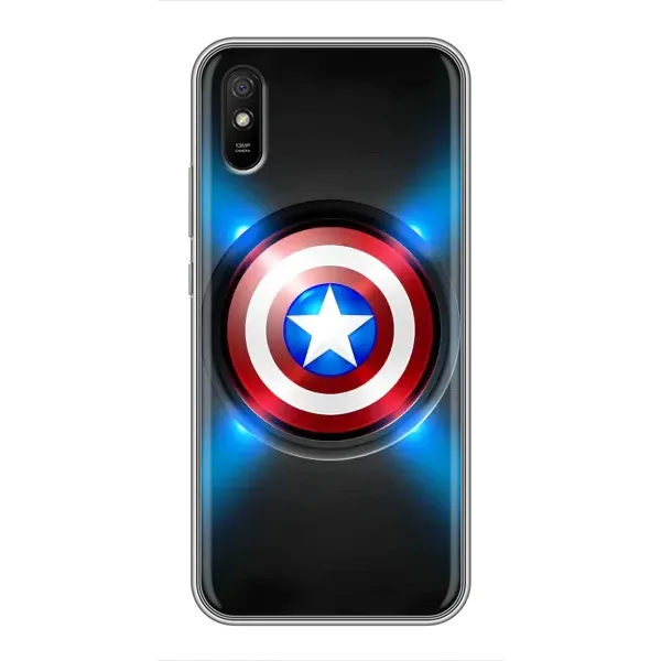 Чехол с рисунком «Яркий Щит Капитана» для Xiaomi Redmi 9A Чехол с рисунком «Яркий Щит Капитана» для Xiaomi Redmi 9A