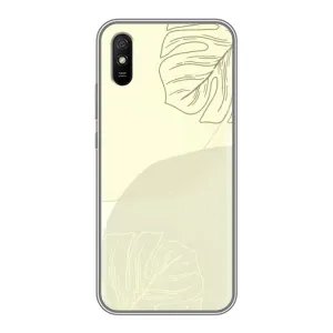 Чохол квітковий дизайн для Xiaomi Redmi 9A (Зелений фон)