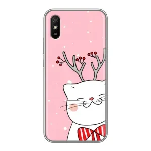 Чехол на тематику: Коты для Xiaomi Redmi 9A (Зимний кот)