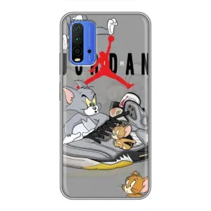 Силиконовый Чехол Nike Air Jordan на Редми 9т (Air Jordan)