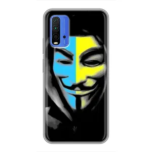 Чохол з Українською символікою на Редмі 9т (Анонімус патріот)