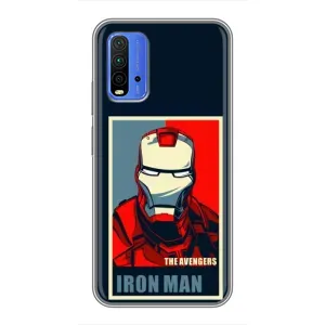 Чехол Супергерой Железный человек на Xiaomi Redmi 9T (Art Iron man)