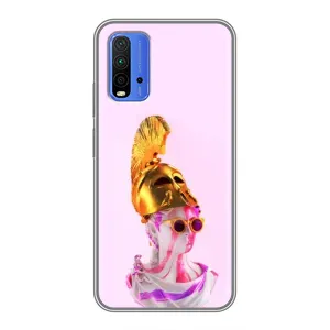 Чохол з Прикольним Принтом на Xiaomi Redmi 9T (АРТ Статуя)