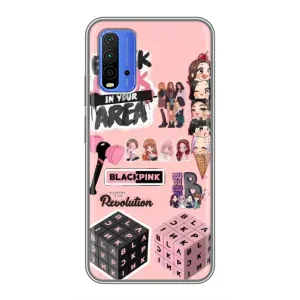 Чохли з картинкою для Xiaomi Redmi 9T (BLACK PINK колаж)