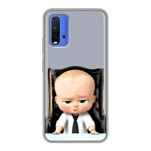 Мультяшный принт на Чехол для Редми 9т (BOSS)
