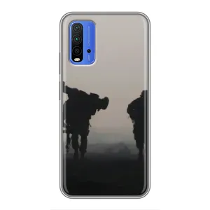 Чохли на військову тематику для Xiaomi Redmi 9T (Бій солдат)