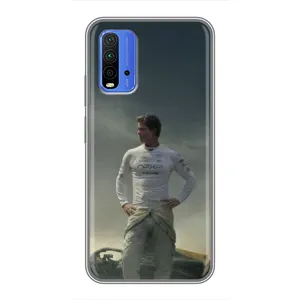 Чехол фильм Формула 1 для Xiaomi Redmi 9T (Бред Питт)