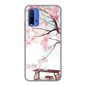 Чехол с принтом САКУРЫ на Xiaomi Redmi 9T (Чайная церемония)