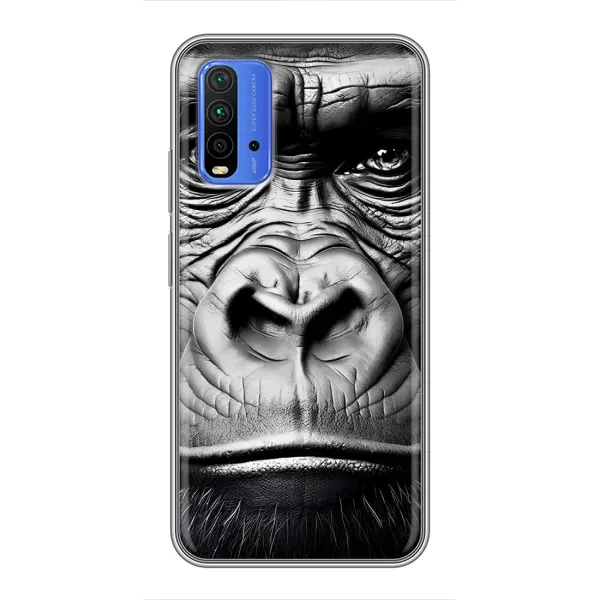 Чехол с рисунком «Черная обезьяна» для Xiaomi Redmi 9T Чехол с рисунком «Черная обезьяна» для Xiaomi Redmi 9T