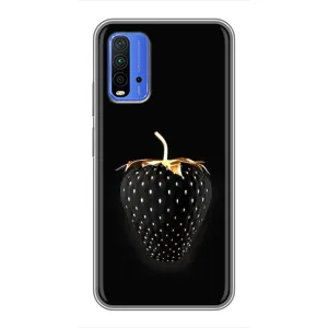 Чохол з зображенням смачної їжі для Xiaomi Redmi 9T (Чорна полуниця)