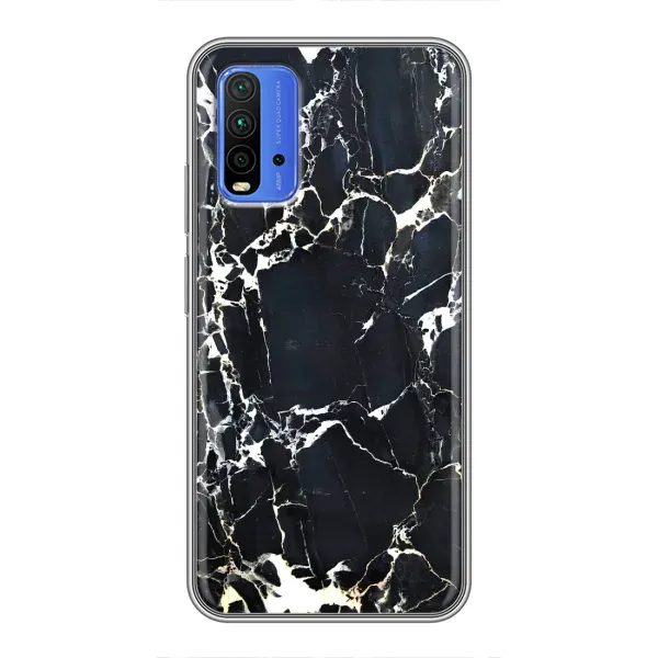 Чехол с рисунком «Чёрный мрамор» для Xiaomi Redmi 9T Чехол с рисунком «Чёрный мрамор» для Xiaomi Redmi 9T