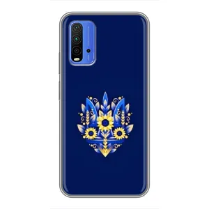 Чехол Укр Символика для Xiaomi Redmi 9T (Цветущий Герб)
