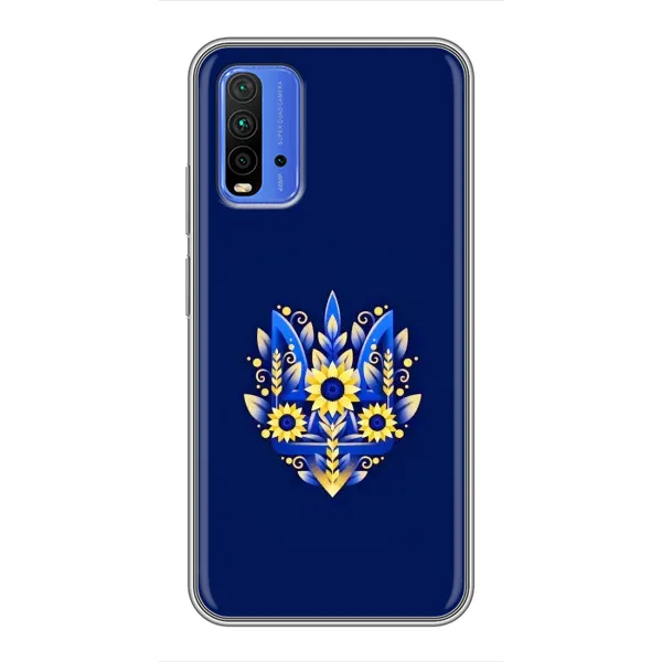 Чехол с рисунком «Цветущий Герб» для Xiaomi Redmi 9T